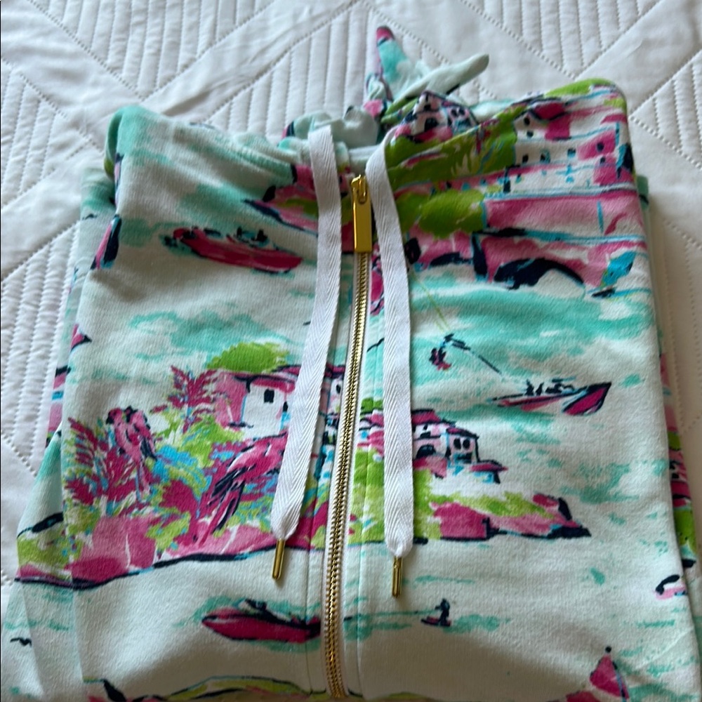 Crown & Ivy Women's Multicolor Zip-Up Hoodie. Travel casual soft hooded. - Picture 12 of 15